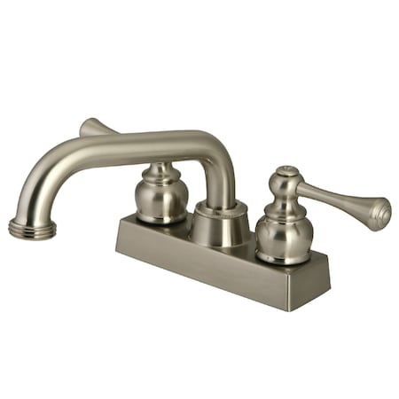 Kingston Brass 4 in Centerset2-HandleLaundry Faucet, Brushed Nickel KB2478BL